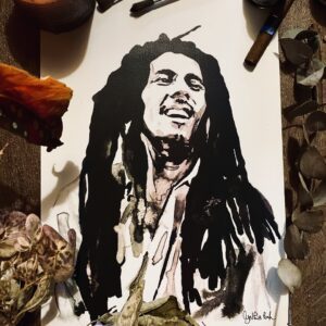 BOB MARLEY - IMPRESSION ENCRE